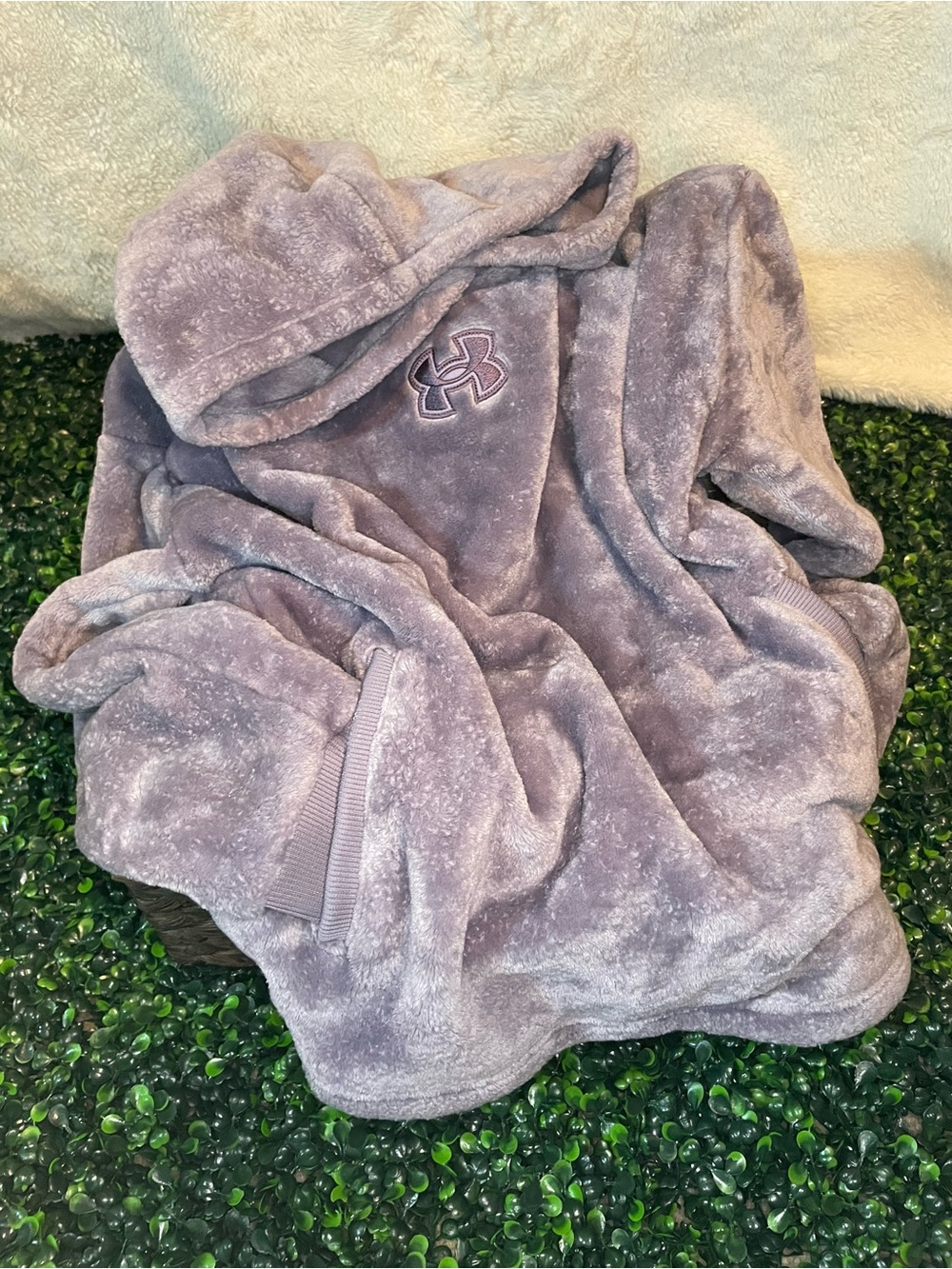 Under Armour Kids Plush Hooded Pullover - Dusty Lavender